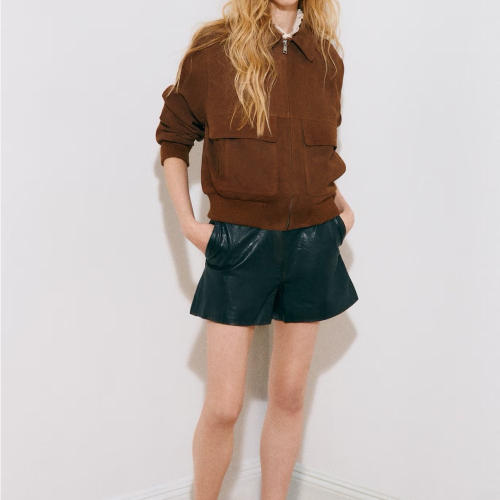 H&M suede Bomber Jacket - Picture 4 of 5
